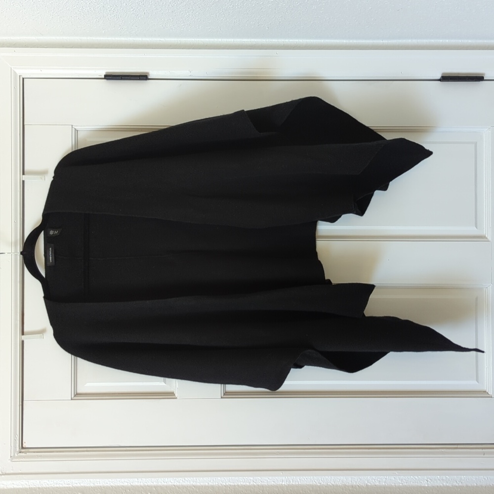 Lord & Taylor Merino Wool Black Cape